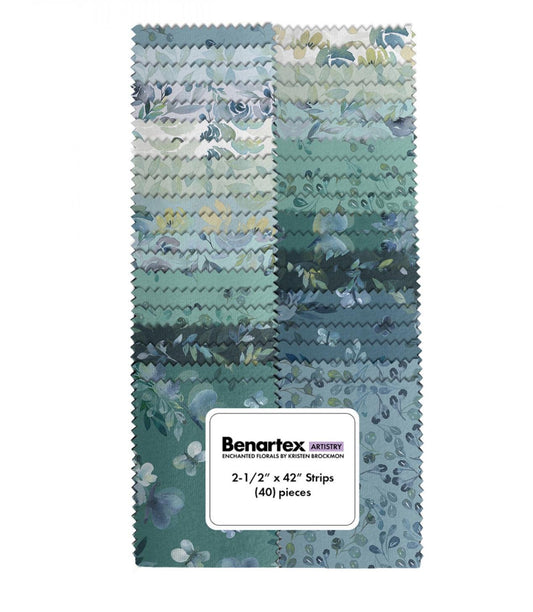 Enchanted Florals 2.5 Inch Strip Set by K. Brockmon Designs for Benartex