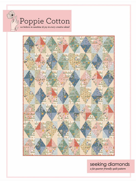 Seeking Diamonds Quilt Pattern by Poppie Cotton