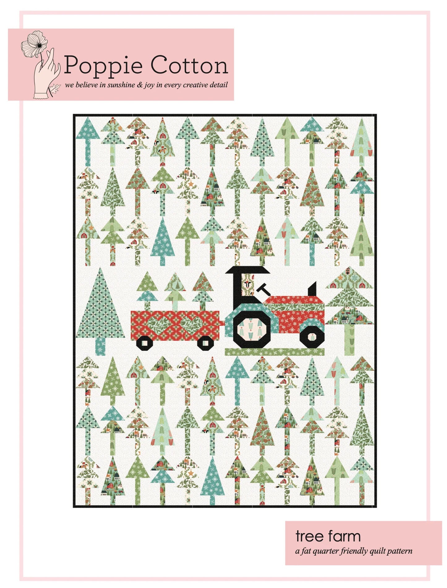 Tree Farm Quilt Pattern by Jina Barney of  Poppie Cotton